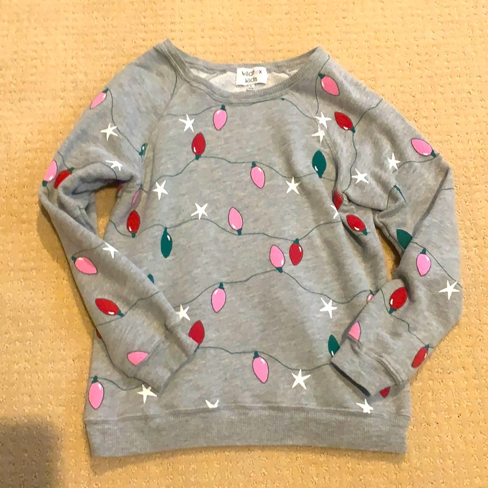 Wildfox kids twinkle lights sweatshirt